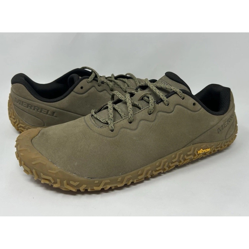 Merrell Vapor Glove 6 LTR J067937 Barefoot Olive Sneakers Shoes Men's Size 9.5